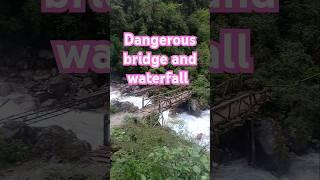 dangerous bridge and waterfall/nature/tourist places#like#love#zindagi#shortfeed#vlog#trendingshort