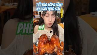 tiểu bảo ăn bữa cơm tối hết 1 con vịt quay và 3 con gà nướng và còn rất nhiều đồ ăn khác #mukbang