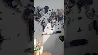 3D LED Wooden World Map 2.0 Mystery #worldmap #travel #handmade #homedecor