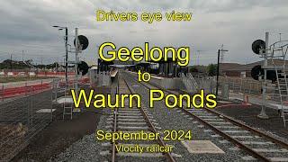 Drivers eye view, Geelong to Waurn Ponds, Sep 2024