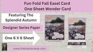 Fall Fun Fold Flip Up Flip Out One Sheet Wonder With Splendid Autumn Designer Series Paper