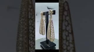 14k hallmark dangler earrings #shorts#danglers#diamondjewellry#dm@9910011513