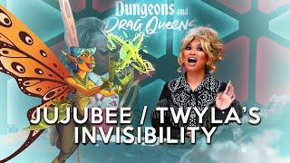 Jujubee as Twyla thought she could turn invisible — Best of Dungeons and Drag Queens Season 1