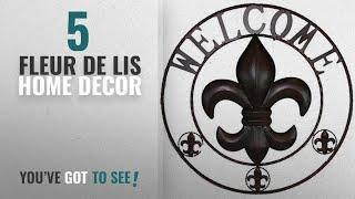 Top 10 Fleur De Lis Home Decor [2018 ]: LL Home Fleur-de-lis "Welcome" Circle