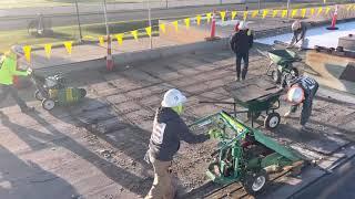 Two minutes of commercial flat roof tear off!  Exciting stuff!