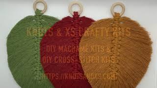 Easy, Beginner-Friendly Macramé Leaves Reef Knot Tutorial