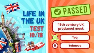 NEW 2025! Life in the UK Test (10/18) | British Citizenship Test | ALL Practice Questions & Answers