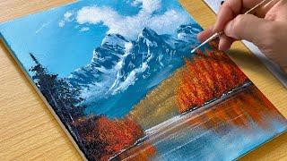 How to Paint the Autumn Landscape / Acrylic Painting