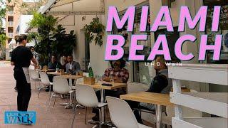 Miami Beach Walk 4k  Walking tour of South of Fifth in Miami Beach, Florida USA