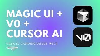 Build an AI-Powered Landing Page in 10 Minutes: Next.js + V0 + Magic UI + Cursor AI