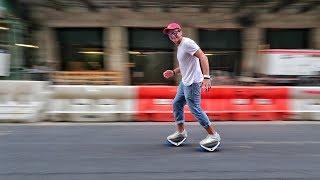 TESTING SEGWAY ELECTRIC SHOES