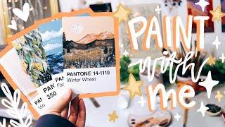 Painting Pantone Swatches!  | PAINT WITH ME with Acrylics