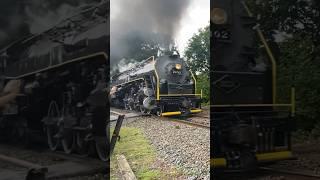 A Anniversary Diesel Locomotive & a LOUD Steam Locomotive #steamlocomotive #railroad #shorts