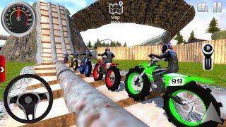 Motocross Dirt Bike Racing Simulator 2025 - Off-Road Bike Stunt Driving 3D #1 - Android Gameplay