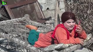 Chotu || Shahzada Ghaffar || Funny Phone call with Old Man Chuhdary Sab Pothwari drama Funny video