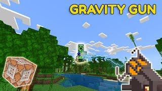 Minecraft Bedrock How to Make a Gravity Gun | Bedrock Command Block Tutorial