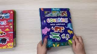 Play Felt Activity Books - Counting / Shapes / Colours / First Words