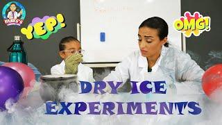 Dry Ice Experiments for kids with fares (safe and easy)