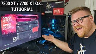 Radeon 7800 xt / 7700 xt overclocking guide, 2.8ghz! 8-10% performance for free!