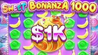 $1000 BONUS BUY ON SWEET BONANZA 1000!