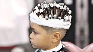 HOW TO GET CURLY HAIR USING WARM AND GENTLE PERM KIT | I GAVE MY SON A PERM