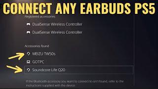 How to Connect ANY Bluetooth Headphones or Earbuds (Headset) To PS5 Without Adapter