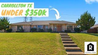 *SOLD* Home For Sale in Carrollton TX Under $350k [HUGE BACKYARD]