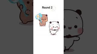 cute fight ️ #bubududu #peachgoma #shorts #short #funny  #funnyshorts #gomupeachulovestory