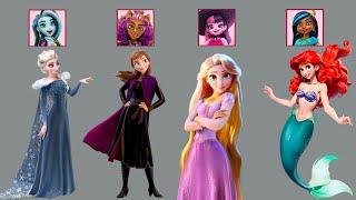 Elsa, Anna, Ariel & Rapunzel Cosplay Monster High G3| Fashion Wow