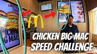 MCDONALDS CHICKEN BIG MAC SPEED CHALLENGE