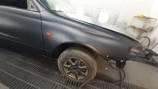 Toyota Carina E. Фарбування в раптор завершено#mechanic #raptor#toyota #automobile