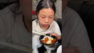 Today I bought a braised pork with 13 bucks and I got a simple meal. My rural life. Simple and s