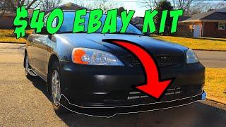 CHEAPEST Ebay Front Lip Install (ONLY $40!)