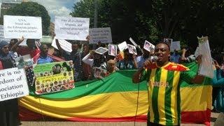 Demonstration in front of the White House - ECADF Ethiopian news videos