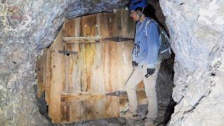 1884 Copper and Silver Mine - Navigating Narrow Passageways - Colorful Minerals