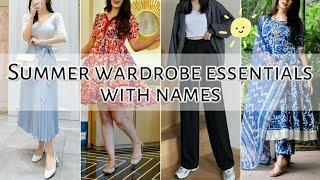 Summer wardrobe essentials with names ️ • Summer fashion • STYLE POINT