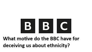 Do the BBC really think that 80% of the people in Britain are black or is there  a sinister motive?