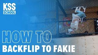 BACKFLIP TO FAKIE | KSS SCHOOL | Школа самоката