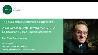 Howard Marks talk at INSEAD's IMC