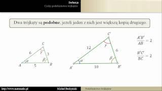 Podobieństwo trójkątów - teoria