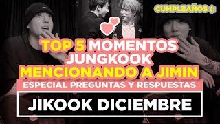 JIKOOK - TOP 5 JUNGKOOK MENCIONANDO A JIMIN EN SU LIVE + PREGUNTAS Y RESPUESTAS (Cecilia Kookmin)