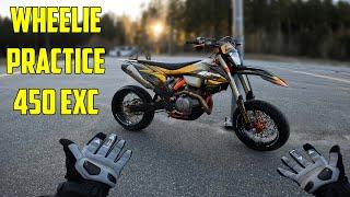 SKRAPER BAKSKJERM - KTM 450 EXC (Wheelie Practice)