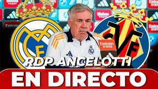 ANCELOTTI EN DIRECTO, rueda de prensa | REAL MADRID vs VILLARREAL | LIGA ESPAÑOLA