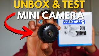 Mini IP Camera Unbox, Test & Review | V720 App Tutorial