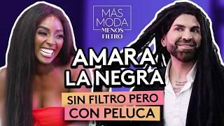 Amara La Negra revela a Jomari la verdad detrás de su colección de pelucas | Más Moda Menos Filtro