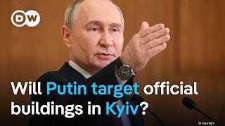 Putin hints targeting Kyiv govt buildings with missiles as rubel falls to historical low | DW News