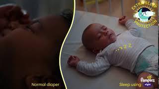 Pampers Leakage Protection Night Diapers for Extra Sleep Protection