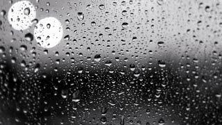 Sound of rain on window with dark screen to sleep | Calm the mind and relax