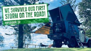 WE SURVIVED OUR FIRST STORM ON THE ROAD! – NSW North Coast – Episode 12