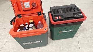 Parkside Electric Cooling Box PKB 20-Li A1 vs Metabo KB 18 BL - Parkside Akku-Kühlbox